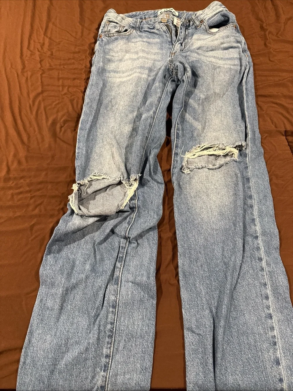 Light Blue Distressed Women's Jeans